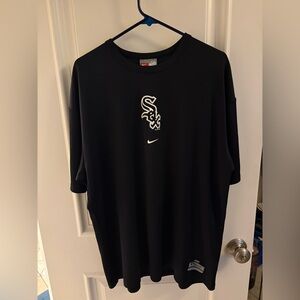Nike Black White Sox dri fit shirt